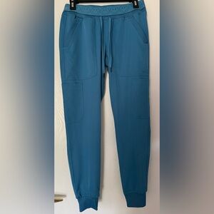 XS Blue Shadow Set by Ava Therese Dolman Scrub Top & Jogger Pants for Women